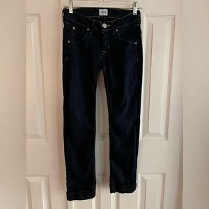 HUDSON Bacara Crop Straight Cuffed Denim Jeans sz 25
